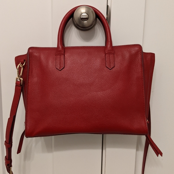 Tory Burch red Brody tote crossbody - Picture 3 of 15